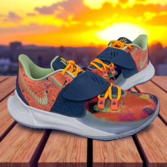 Nike Kyrie Low 3 Tie Dye CJ1286-600 Pink Blue Basketball Sneakers Size M-6 W-7.5 - Picture 1 of 16